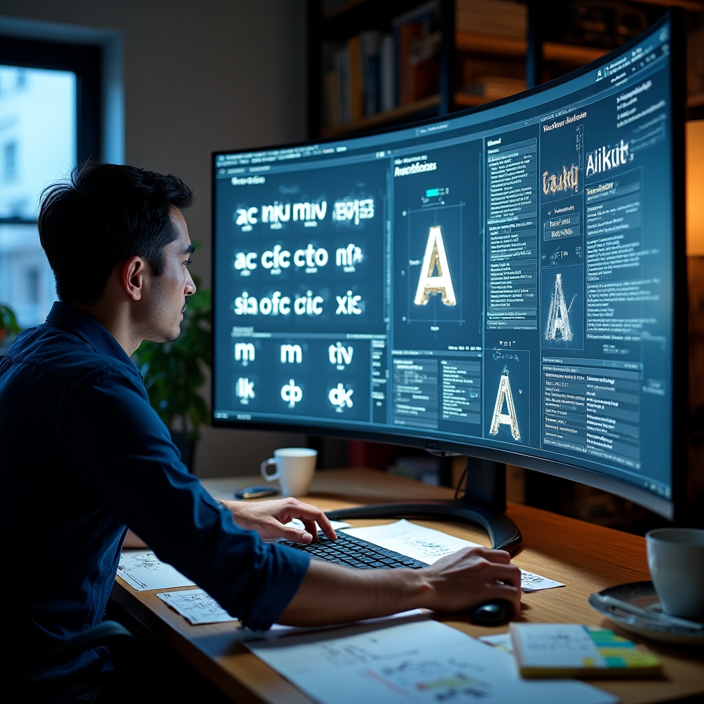 Typeface Generation Process